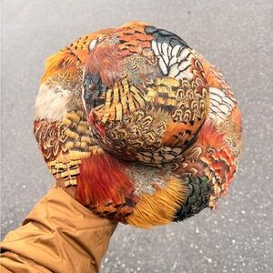 Vintage Adam Meldrum Buffalo NY Pheasant Feather Fedora Hat